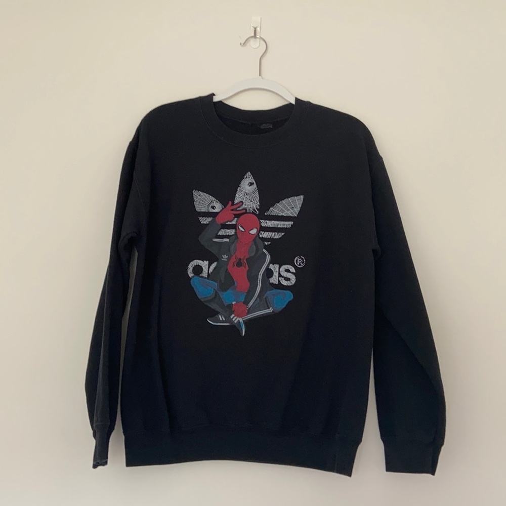 Spider-man Adidas Logo Mens Sweatshirt.